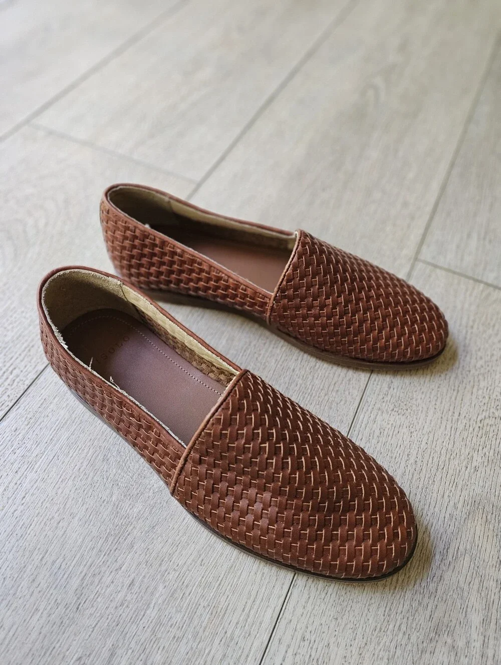 $198 NISOLO Woven Brandy Alejandro Slip On 2.0 Size 10.5 Mens